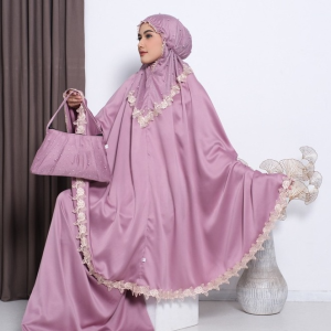 Mukena Dewasa Daily Alluna Terbaru 2025 Premium Tille Pearl Mutiara Mewah Premium Murah Bahan Adem