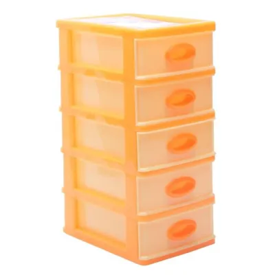 PROMO (BISA COD) Shinpo Mini Kontainer Felicia SIP 363-5 Laci Penyimpanan / Rak Dapur / Rak Hias Kosmetik Mini / Rak Kosmetik / Makeup Storage / Kotak Penyimpanan Skincare / Tempat Kosmetik / Rak Alat Tulis / Mini kontainer Penyimpanan [5 Susun]