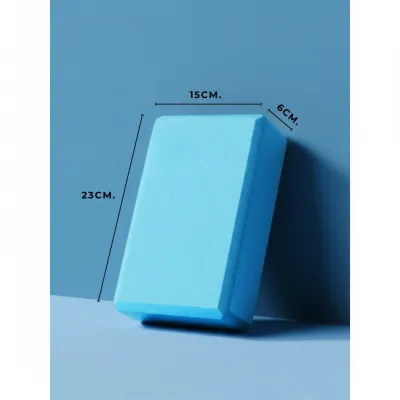 บล็อกโยคะ Yoga Block วัสดุEVA เนื้อสัมผัสนุ่ม ไม่ลื่น ทนเหงื่อ เต้นรำ โยคะ ออกกําลัง อุปกรณ์เสริมการฝึกโยคะ