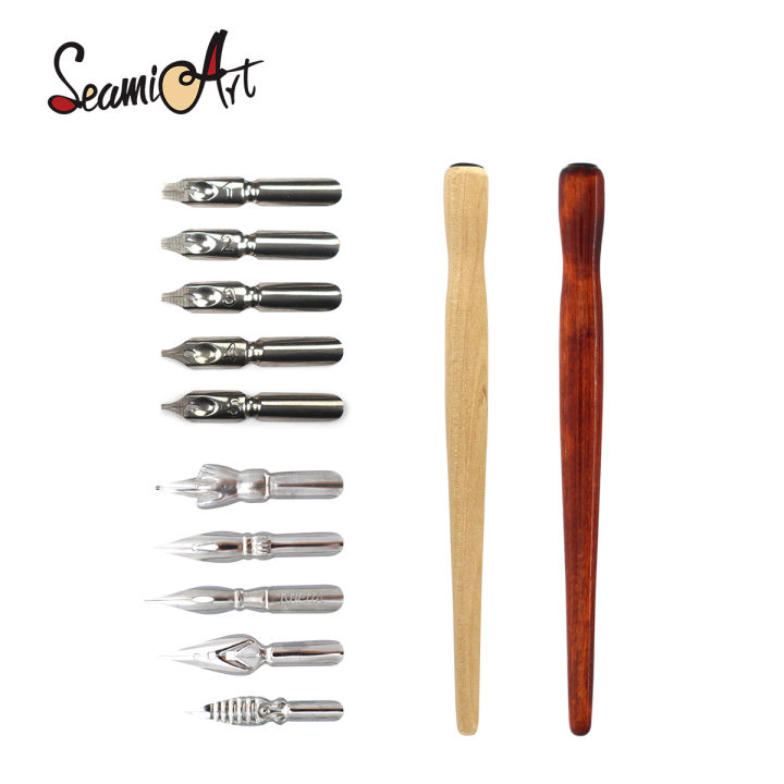 SeamiArt Dip Pen For Cartoons Hand Painted Penmanship 3 Types Of Holder