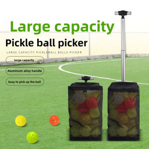 SAVVYSHELF Portable Pickleball Picker Lightweight Retractable Ball Collector Durable Large Capacity Ball Retriever Outdoor Court