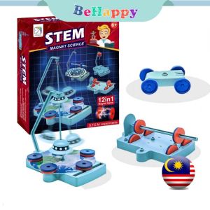 Behappy 6+ Years Old Kids Experimental Kit 12 in 1 Magneti Science Games DIY Toys