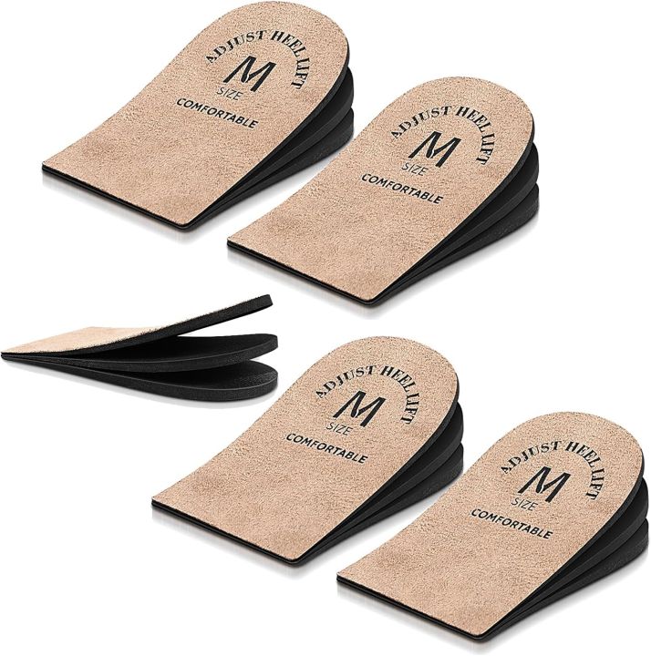 Panitay Pair Adjustable Orthopedic Heel Lift Height Increase Insole Heel  Pads Heel Raisers for Shoes Heel Inserts for Women Men Heel Cushions for