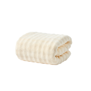 Super Absorbent Bubble Texture Bath Towel with Coral Trim for Home and Beach PP03