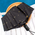 SKY PHIL Automatic Umbrella Black UV coated  Protection Umbrella Windproof Crown. 
