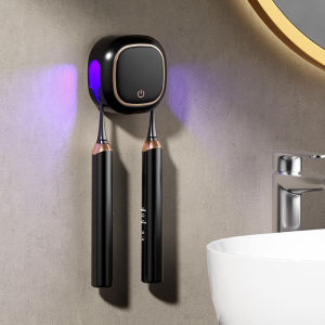 2025 Thông Minh Làm khô UV bàn chải đánh răng disinfectator/bàn chải đánh răng lưu trữ Khử Tia UV/không đấm nhà vệ sinh treo tường giá lưu trữ Bàn chải đánh răng chạy điện giá lưu trữ