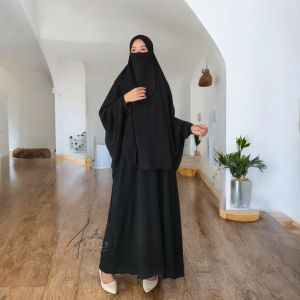 Gamis Yasha Set Hijab Syari terbaru Crinkle Airflow Elegant Simple | Dress Dewasa set hijab bergo Polos Muslimah Wanita | Gamis Syari Set Khimar Kekinian Adem Dan Tidak Nerawang Premium