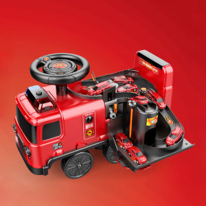 2-in-1 Fire Truck Toy Ride-on Toy Car Toys For Boys Girls Toys Educational Toys