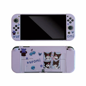 For Nintendo Switch/Switch OLED Split Hard Protective Case Cartoon Kuromi Anti-Scratch Casing Nintendo Switch OLED/Switch Case