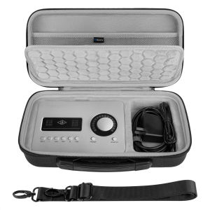 Geekria Audio Interface Carrying Case Hard Shell Travel Bag Compatible with Universal Audio Apollo Solo/Apollo Solo USB (Dark Gray)