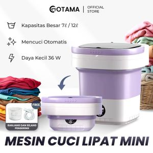 Mesin Cuci Dan Pengering Mini Lipat Gotama Multifungsi Portable 12L