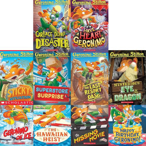 Geronimo Stilton: 10 Book Collection (Series #1-80) Paperback by Scholastic Original English books