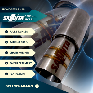 Savinta Knalpot Mobil PBCv1 Full Stainles 08mm Ngebas Adem Empuk