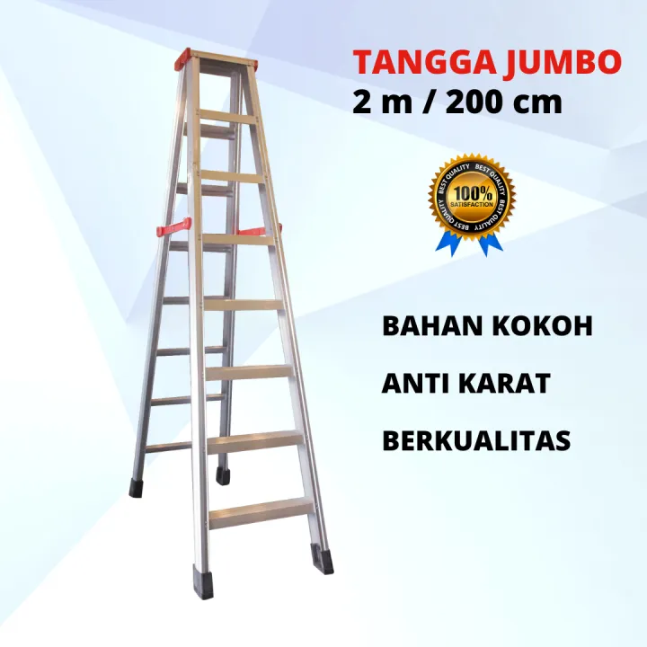 Tangga Lipat 2m Tangga Lipat Original Tangga Lipat Aluminium Termurah