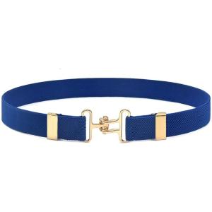 Children Elastic Waistband Secure Metal Fastener Stretchable Belt For Growing Kids Equestrian Training Waist Accessory