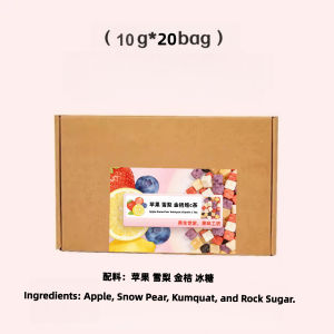 Apple Snow Pear & Kumquat Fruit Tea 🍊 (10g) Refreshing Herbal Fruit Tea with Natural Vitamin C Light & Daily Wellness Drink