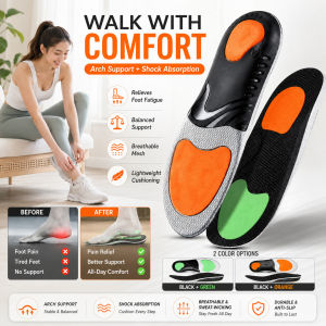 Breathable Sports Insoles Premium Sports Insoles With Breathable And Shock-Absorbing Design Arch Support Insoles Sports Insoles Shock Absorbing Insoles