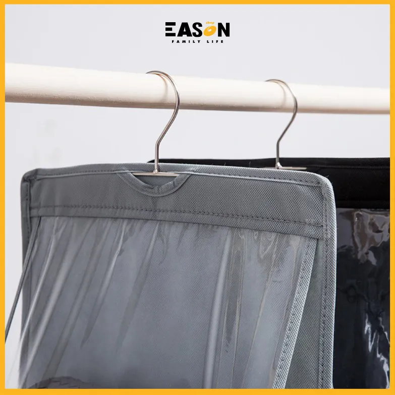 EasonShop 6 Pockets Hanging Storage Bag Purse Handbag Tote