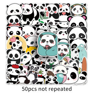 50pcs Cute Cartoon Red Panda Graffiti Waterproof Animal Sticker