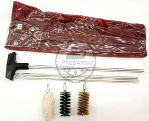 ชุดแปรงทำความสะอาดลำกล้องปืน ขนาดปืนลูกซอง เบอร์ 12 รุ่น 3 หัว พร้อมหัวแยก 3 หัว