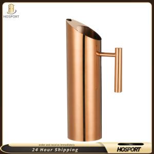 【HOSPORT】1.5/2L Stainless Steel Cold Water Kettle Large Capacity Water Jug Ergonomic Handle Water Pot for Hotel Restaurant