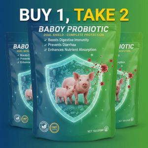 [3-IN-1 PIG CARE] Baboy Probiotic 250g – Pig Growth Booster & Digestive Support | Improves Feed Absorption Helps Reduce Diarrhea & Controls Pig Pen Odor