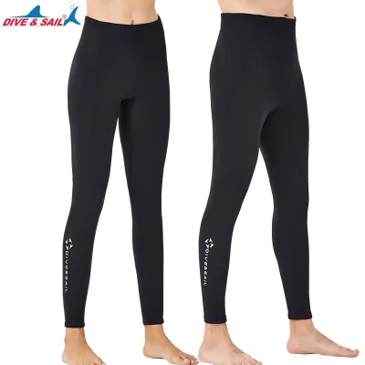DIVE&SAIL Newest 2MM Neoprene Long Swimming Pants Diving Wetsuit Men And Women Bodysuits Surf Snorkeling Diving Pants Wetsuit