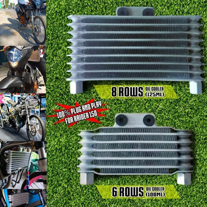 6 & 8 Rows Motorcycle Engine Oil Cooler Radiator RAIDER 150 Oil Cooler
