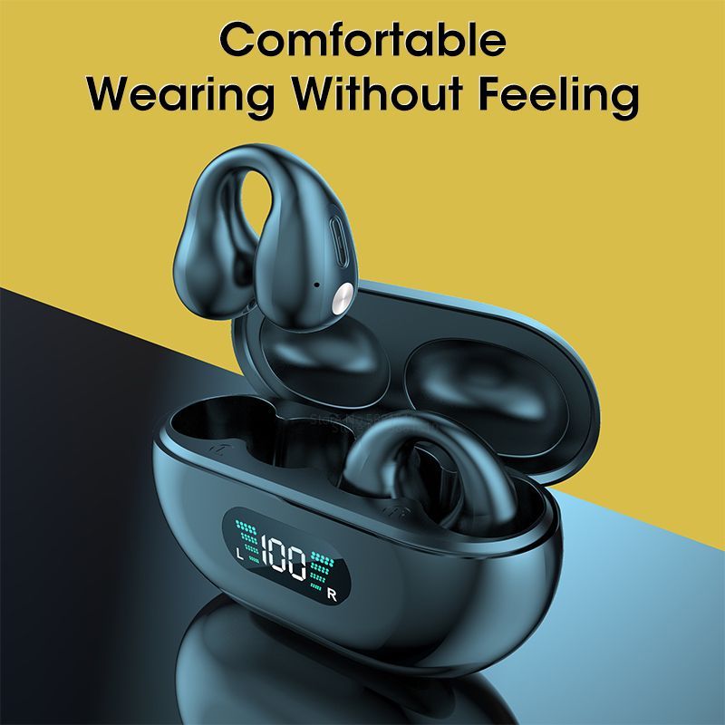 2024 For Ambie Sound Earcuffs TWS Earbuds Wireless Earphones Bluetooth 5.3 Headphone HiFi Stereo Sports Waterproof Earhook Mic_voghion.com