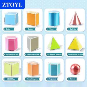 [COD]🔥🔥🔥ZTOYL Funy Perspective Geometry Solid Geometry Model Detachable Primary School Teaching Cube Rectangular Prism Teaching Tool