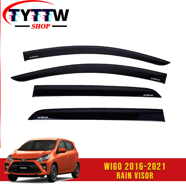 TOYOTA WIGO 2012 - 2025 RAIN VISOR ( 2013 2014 2015 2016 2017 2018 2019 ...