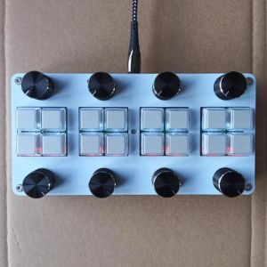 btnx With 8 switches and 8 Damping knobs for DAW software - no driver required USB-C MIDI CC controller 5B9Z4
