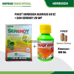 Paket Herbisida Nugrass 100 ml Dan Serendy 25 gram Pengendali Hama Rumput Pada Tanaman Sawah