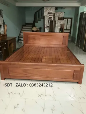giường ngủ gỗ hương đá phòng ngủ