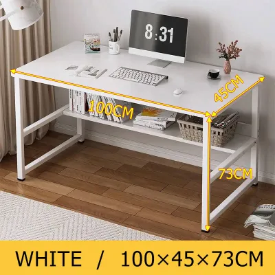 Study Table Meja belajar Modern Student Computer Desk Living Room Bedroom Double Decker Table Table With Foot Pedal 学习桌