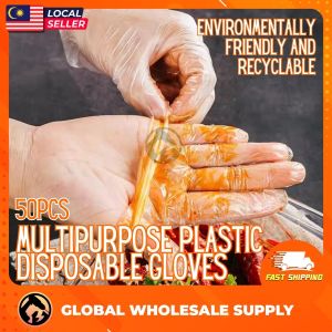 Disposable Plastic Gloves for Cooking One Size Fits Most Sarung Tangan Plastik  Pakai Buang 一次性手套 estaurant Food Grade