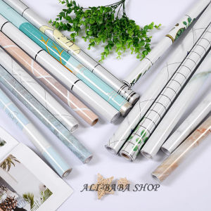 Self-adhesive 5MX45CM Cabinet Moisture-proof Aluminum Foil Waterproof Kitchen Oil-proof Sticker Wallpaper Tile High Temperature Stove Foil oil Paper BHW