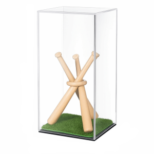 WISH BOUTIQUE Acrylic Baseball Storage Boxes Dustproof UV Protection Baseball Holder Case Collection Transparent Baseball Display Stand Team Sports