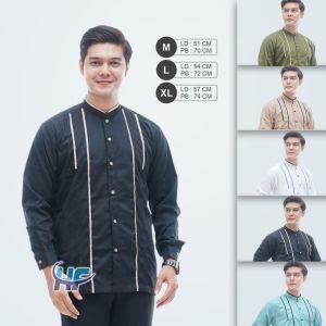 Baju koko pria lengan panjang baju koko hadroh pria muslim lengan panjang baju koko dewasa langan panjang terbaru