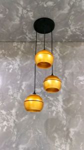 KAP LAMPU GANTUNG HIAS 3 IN 1 MINIMALIS CAFE PLAFON DEKORASI RUANG TAMU VINTAGE MODERN MURAH KAP LAMPU GOLD KAP LAMPU HITAM MOONLIGHT