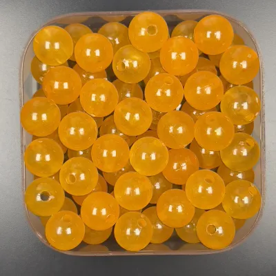 30 Pcs Luminous Round Beads 10mm Multicolor Glow In the Dark DIY Beads Art and Crafts