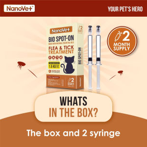 Nanovet® Bio Spot-On Flea and Tick Treatment For Cat