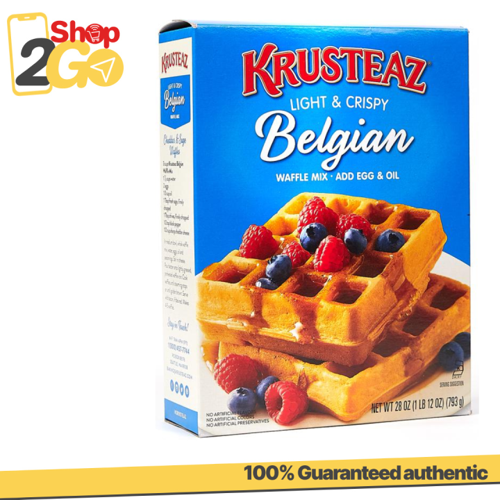 Krusteaz Light and Crispy Belgian Waffle Mix 28oz | Lazada PH