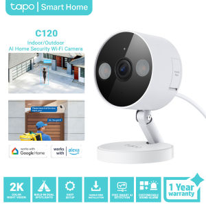 TP-Link Tapo C120 Indoor/Outdoor Wi-Fi Home Security Camera Baby Monitor Camera And Audio CCTV Camera Connect Cellphone Support Up To 512GB SD Card Mini Camera