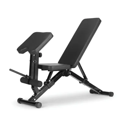 Foldable Multifunction Adjustable Dumbbell Bench Weight Stool Leg Extension Curl Lifting Abs Flat Incline Upright