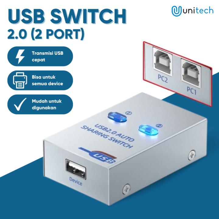 Auto Switch Hub Printer Sharing Switcher USB 2.0 Lazada Indonesia