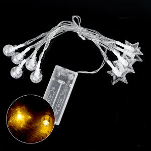 2M 20LED Christmas Light String Santa Claus Elk Xmas Tree Lighting Strings Glow Christmas Decoration Home New Year Party Decor