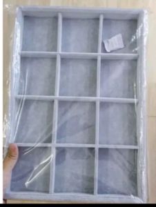 khay nhung trưng trang sức 12 ngăn  cao cấp