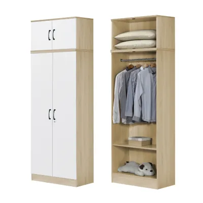 Livingmall BERLIN Series 1/2/3/4/5 Doors Tall Wardrobe with Drawers and Top Cabinet in 6 Colours