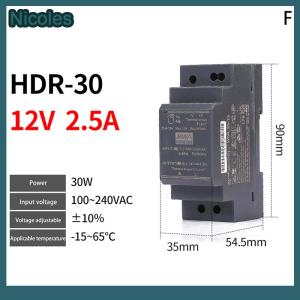 [Nicoles] Rail Switching Power Supplies DC HDR-15W 30W-5V 12V 15V 24V Half-Bridge